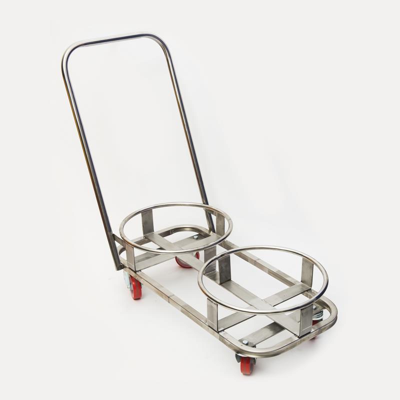 Stainless Steel Double Ring Dolly for Tapered Containers