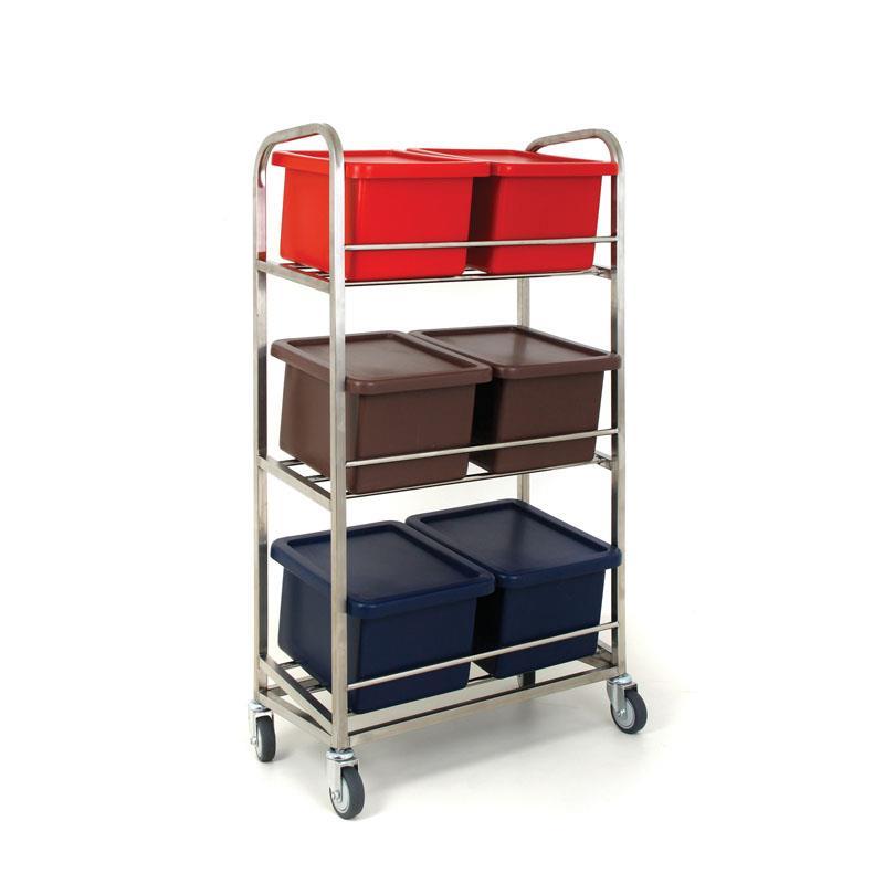 Mobile Storage Container Rack (Six Containers)
