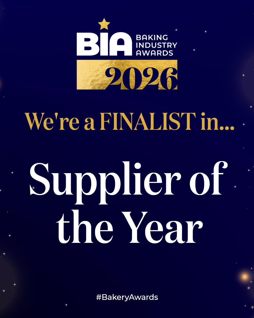We’re finalists for Supplier of the Year!