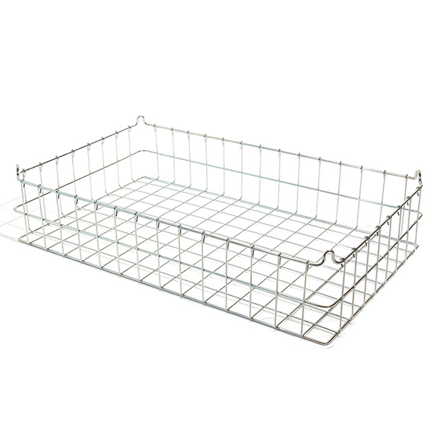 Zinc Plated Wire Stacking Basket - 152mm Deep