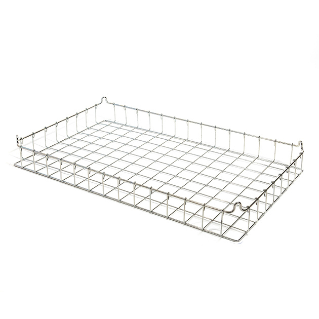 Zinc Plated Wire Stacking Basket - 76mm Deep