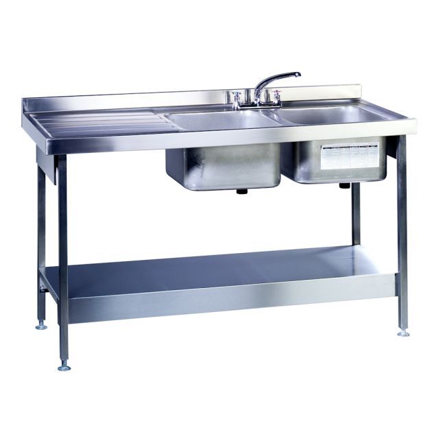 1500mm x 600mm Sink - Double Bowl / Single Drainer