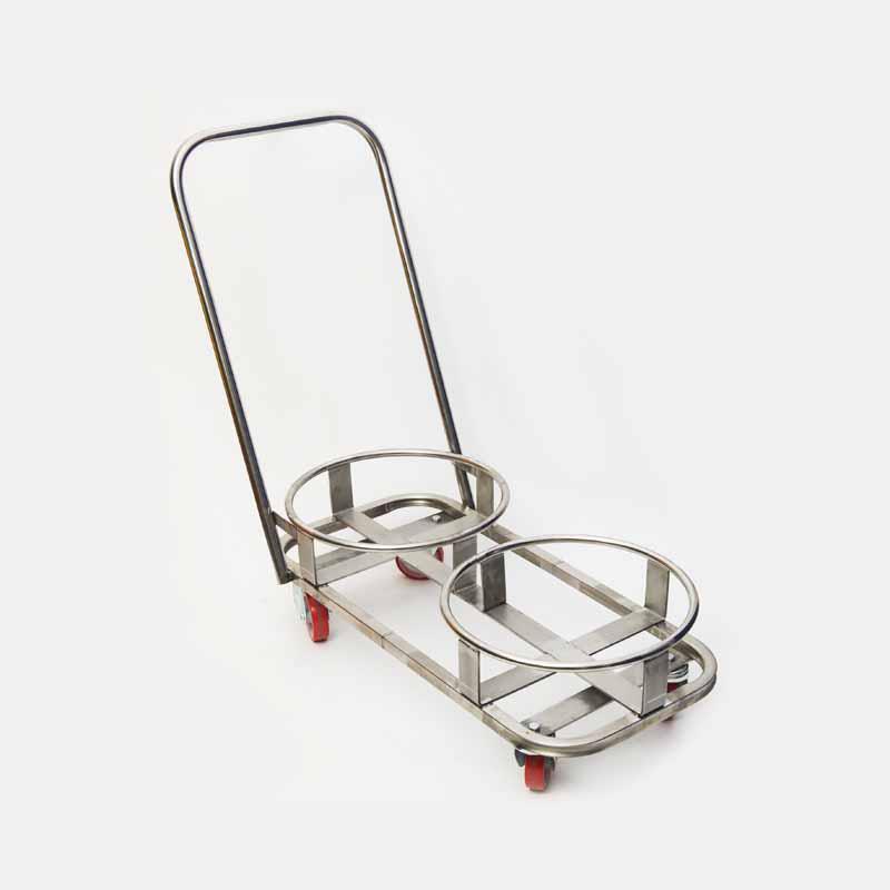 Stainless Steel Double Ring Dolly for Interstacking Containers